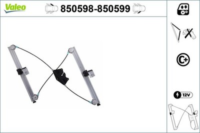 Fensterheber VALEO 850598 für SEAT 1M2 1M1 LEON 2 16V 20V 20VT Cupra SDI TDI