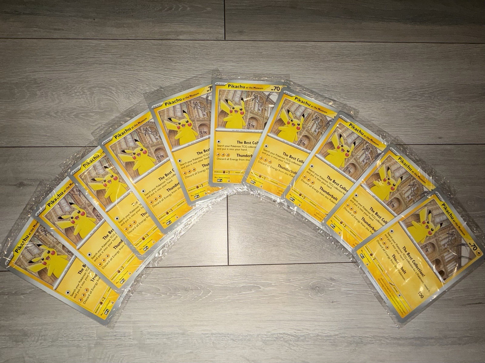 Pokemon TCG- Pikachu At The Museum Jumbo Promo Card UK Exclusive X10