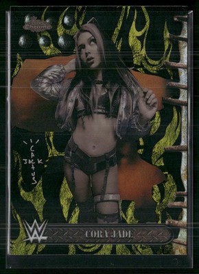 2025 Topps Chrome WWE x Cactus Jack #73 Cora Jade Black & Yellow