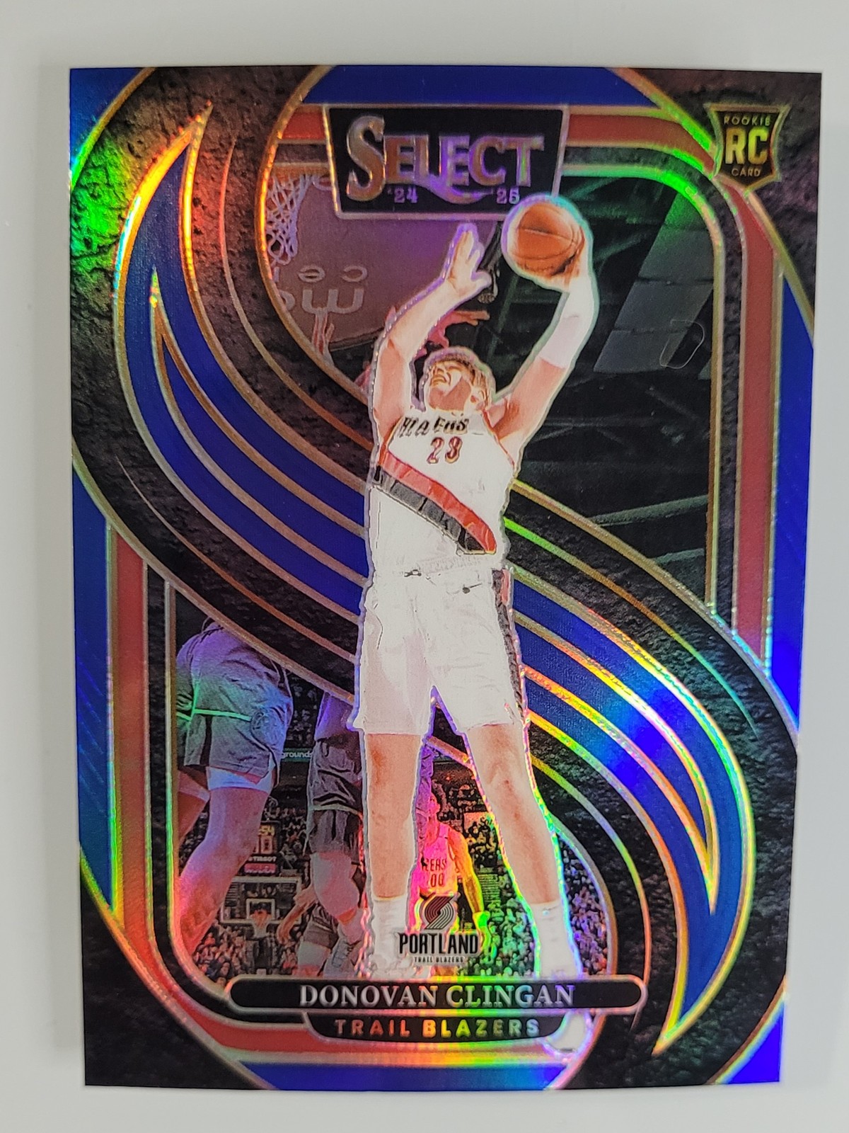 2024-25 Panini Select #199 Donovan Clingan Blue Prizm