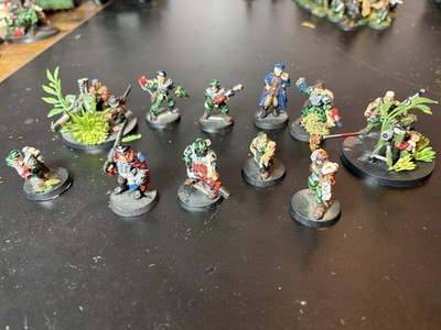 Warhammer 40k - Imperial Guard - Command And Character Lot - Oop Metal Painted
