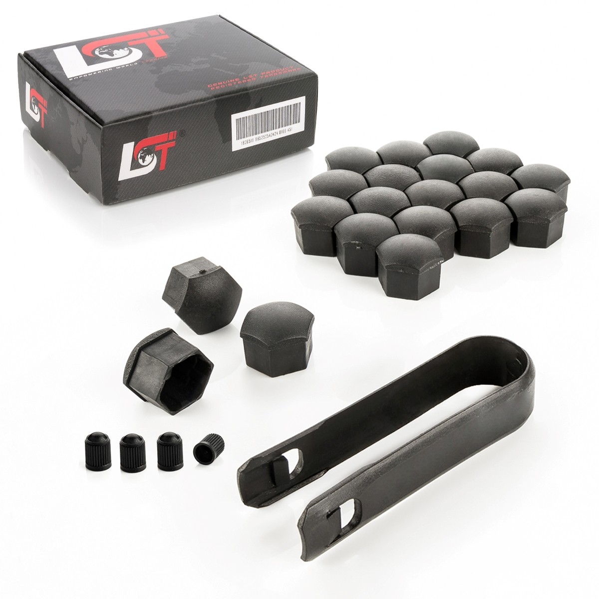20x Shrouds Wheel Screw Caps Black Rough 0 21/32in for BMW X1 X3 X4 X5 X6 Z3