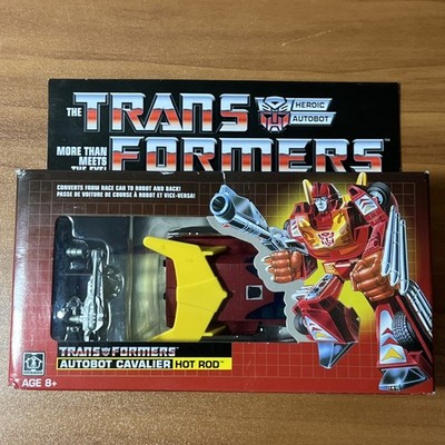 Transformers Vintage G1 Hot Rod Reissue Action Figure AutoBot Cavalier 2018 New