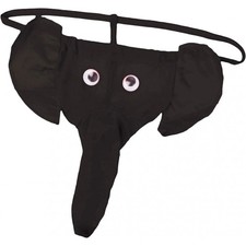 Elephant Thong Black One Size