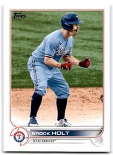2022 Topps Brock Holt Texas Rangers #113