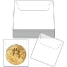 PVC M&uuml;nzh&uuml;llen 25 St&uuml;ck M&uuml;nzbeutel Transparent M&uuml;nztasche Sammlungen Schmuck