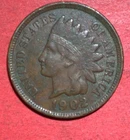 1902 US Indian Head Cent! XF Details! Old US Coin!