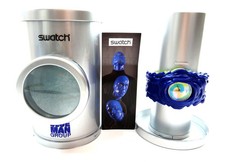 NUOVO Orologio Swatch DIPINTO IN BLU SUJZ101S 2006 di Blue Man Group # 891/3333 