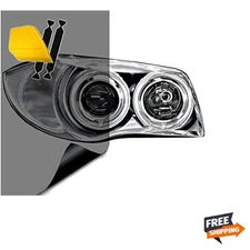 Air-Tint Headlight/Tail Light Window Tint 16" x 48" w/Tools, Smoke Black