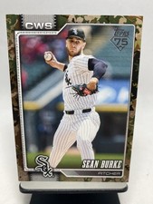 2026 Topps Series 1 Camo Foil Parallel /25 Sean Burke Chicago White Sox 3 /25