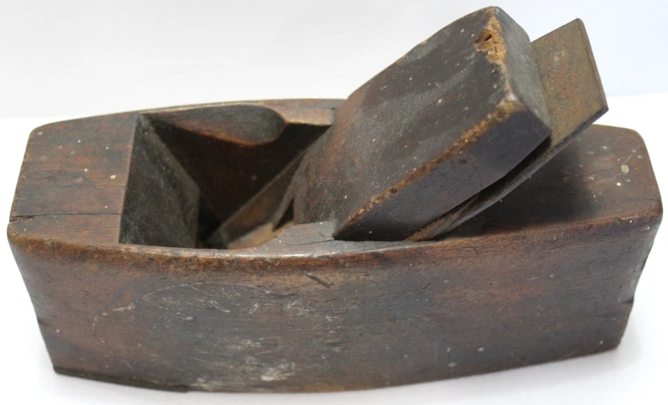 Vtg Plumb Bob Wood Reel 100gram 4oz Conical Steel & Solid Timber Toothing Plane - Image 3 of 4