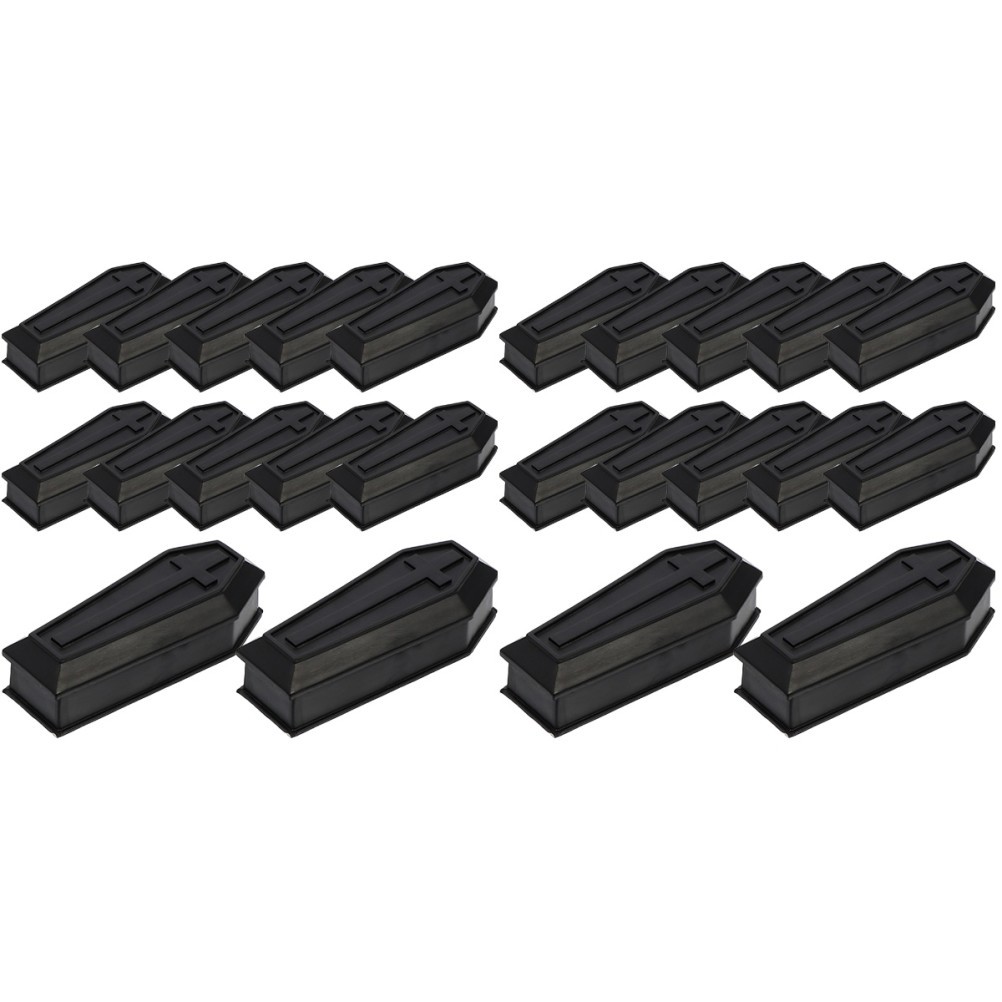 Set of 2 Halloween Containers Treats Coffins Boxes with Lids