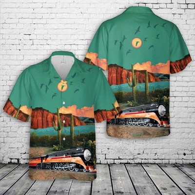 Southern Pacific Lines GS 3 Locomotive Hawaiian Shirt