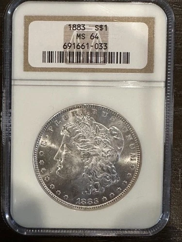 1883 Morgan Silver Dollar NGC MS64