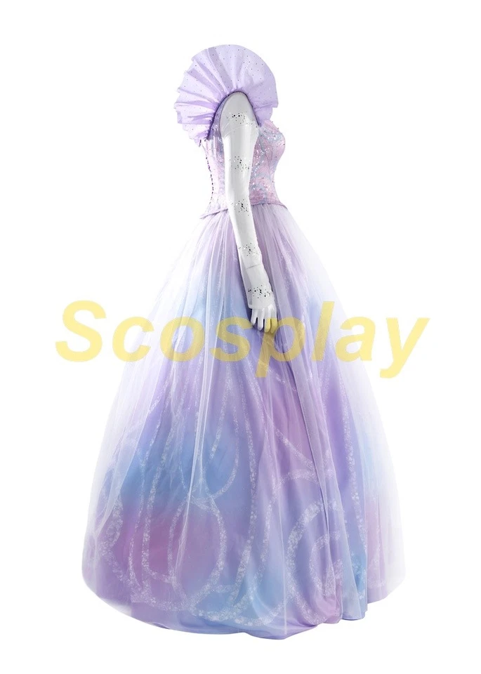 Glinda Costume FWicked: For Good Cosplay Suit FF14 - Image 4 of 4