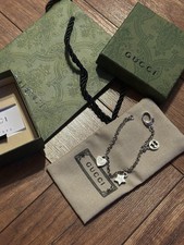 GG Bracket Silver with Pretty Charms Comes with The Gift Box 18 Cm