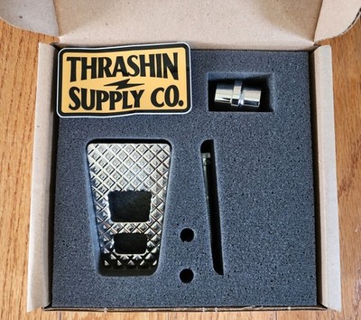 THRASHIN SUPPLY CO. ADJUSTABLE BAGGER BRAKE ARM PEDEL P54 - CHROME BBP-PR-03