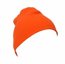 Cable Knit Beanie Solid Cuffless Trendy Stretchy Winter Hat Ski Cap