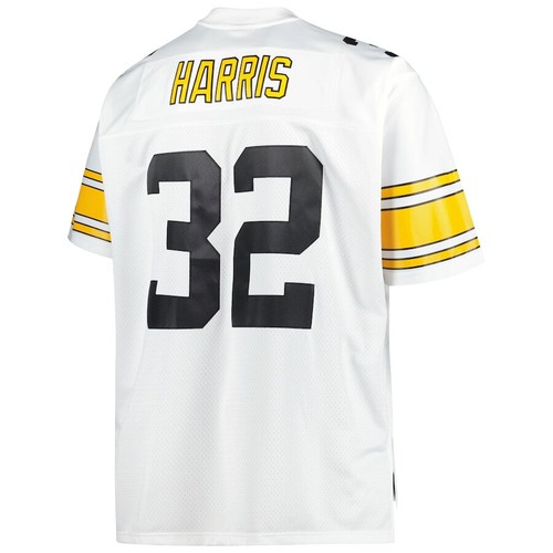 Pittsburgh Steelers Franco Harris Mitchell & Ness White Big & Tall Legacy Jersey - 第 3/3 張圖片