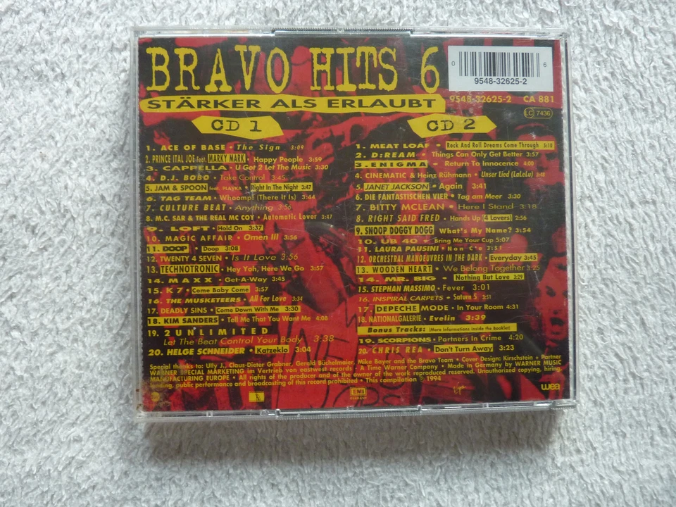 BRAVO HITS 6 (2CD) Top Zustand - Bild 4 von 4