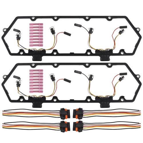 For 9497 Ford 7.3 7.3L Diesel Valve Cover Gasket Harness & Glow Plug
