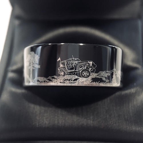 Jeep Wrangler Wedding Bands, Mens Engagement Ring, His Promise Ring ...