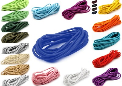 3m Gummikordel  3mm Gummiband Hutgummi Gummilitze Rundgummi elastisch