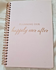 Pink Rose Gold WEDDING PLANNER organizer book journal engagement bridal shower