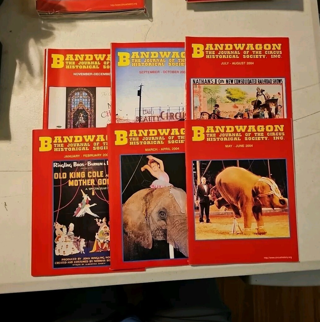 BANDWAGON Magazine Complete 2004. 6 Issues~Journal Of Circus