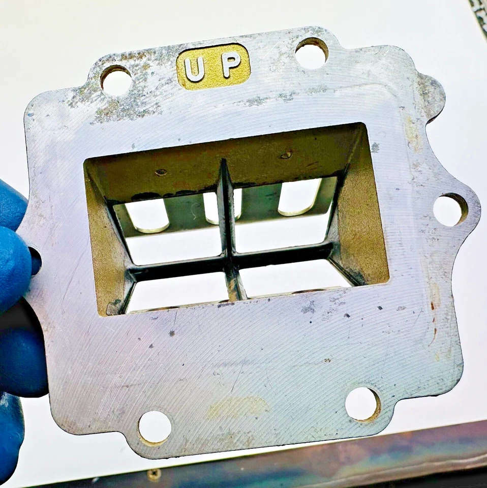 Kawasaki KX 125 1994-1995 admisión lengüeta jaula 12021-1100 carcasa válvula kx125 Foto 2 de 4