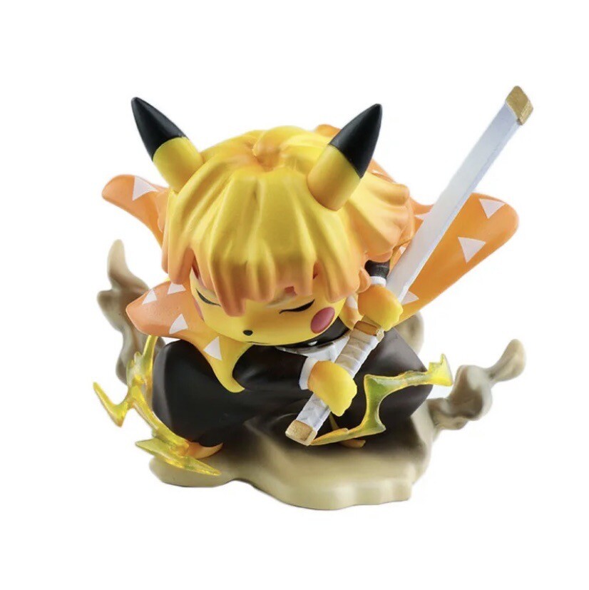 ポケモン - フヨ Pokemon Pikachu Agatsuma Zenitsu Demon Slayer Tanjiro Figure