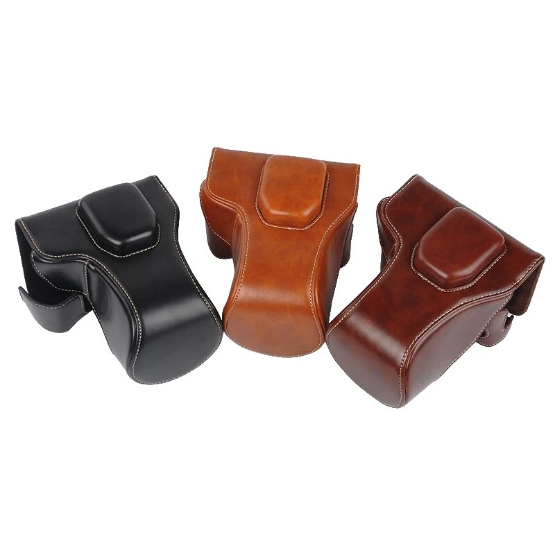 Cámara de cuero Clip de casos difíciles para Fujifilm con