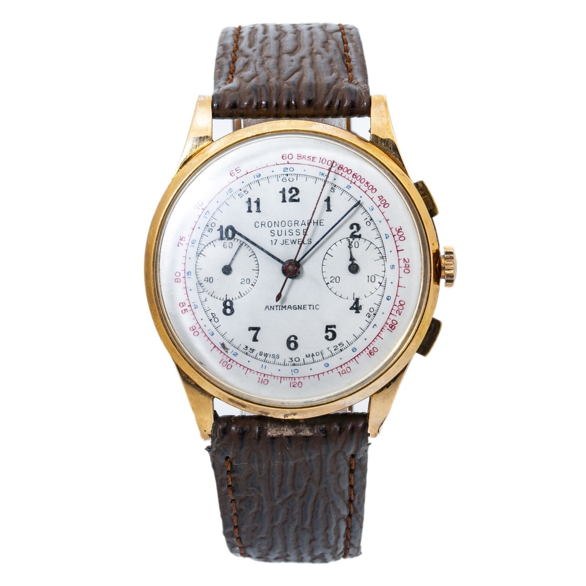 Chronographe Suisse 140 Vintage Chronograph 18K Rose Gold