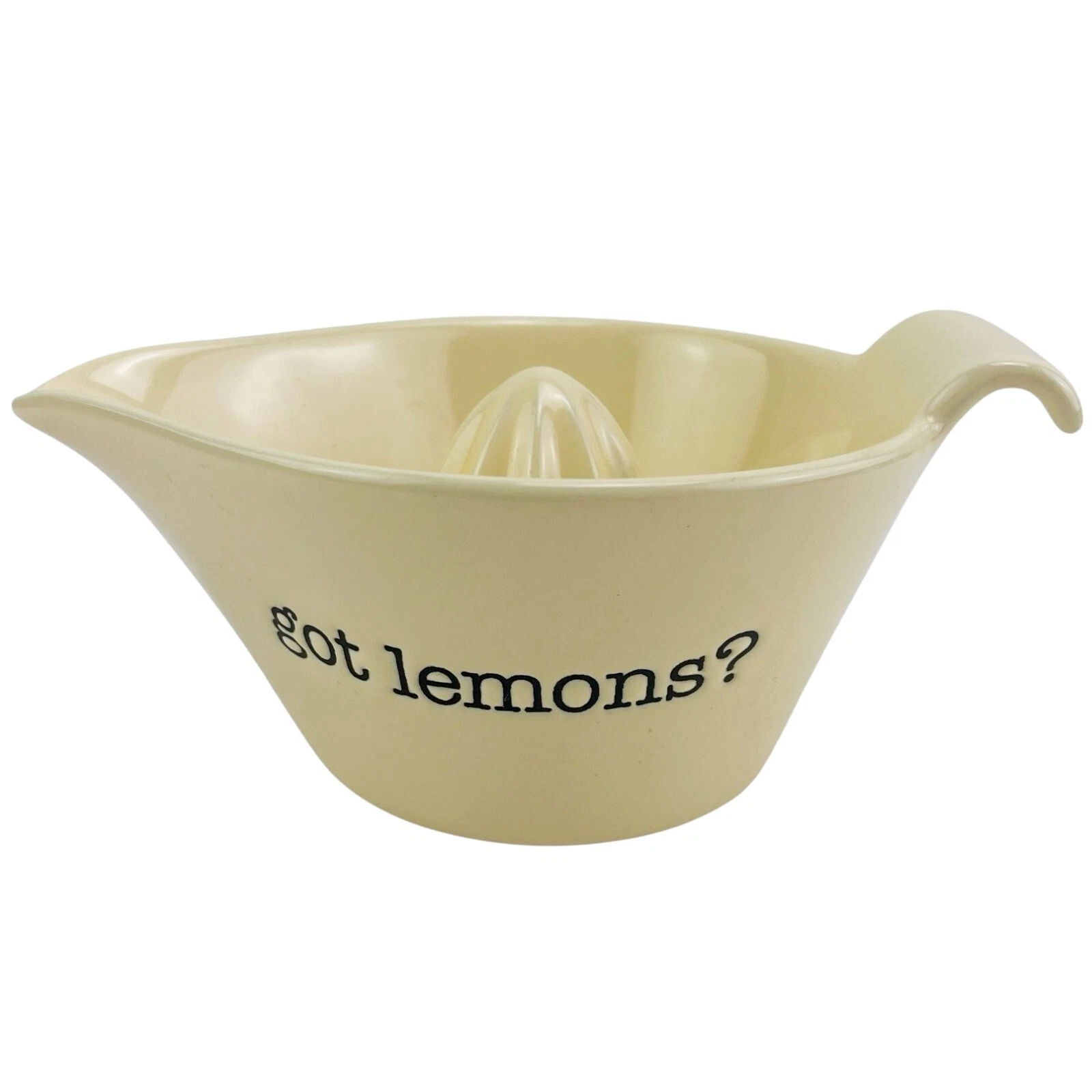 Lemon Citrus Juicer 10 Strawberry Street Got Lemons Yellow Ceramic Manual Spring