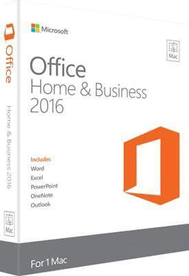 On Sale NEW  SEALED Microsoft Office Home and Business 2016 for Mac  Mac Key Card