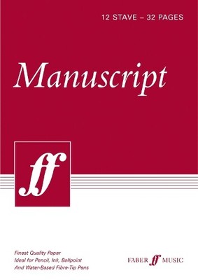 Faber Music 32-page A4 Manuscript Book, 12-stave (Paperback) (UK IMPORT)