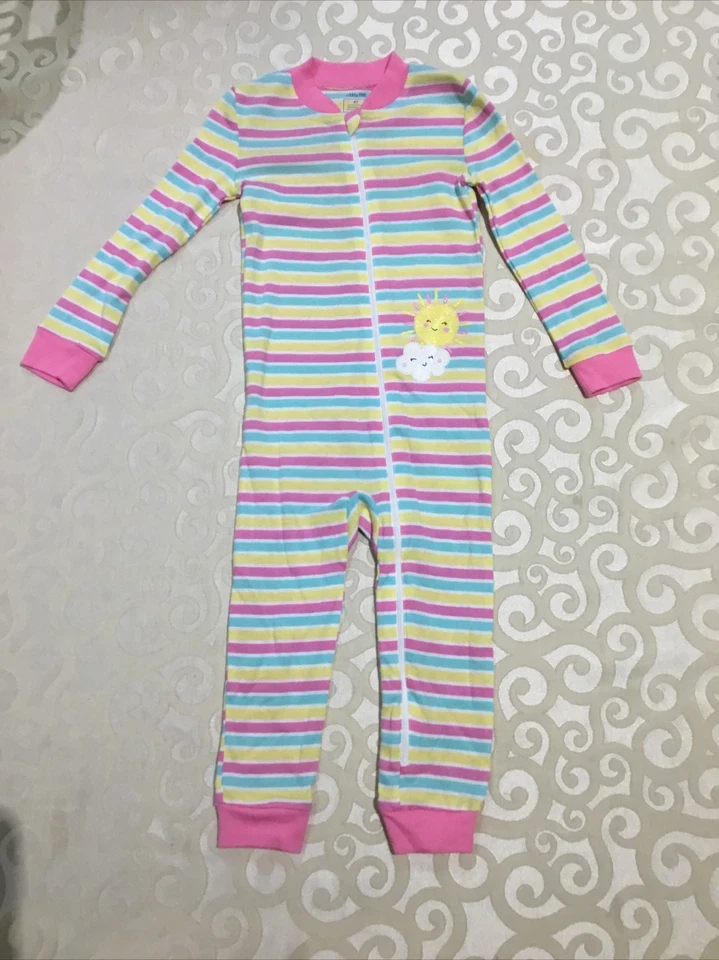 Little Me Niña (1) Pijama Cremallera Dormir (2) Parte Inferior (2) Prendas para el torso, Juego 5 Piezas, 4T Foto 2 de 4