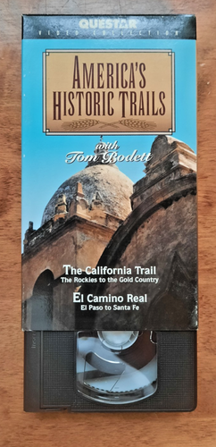 2000 QUESTAR VIDEO AMERICA'S HISTORIC TRAILS W\ TOM BODETT SET OF 5 VHS TAPES - Imagen 7 de 9