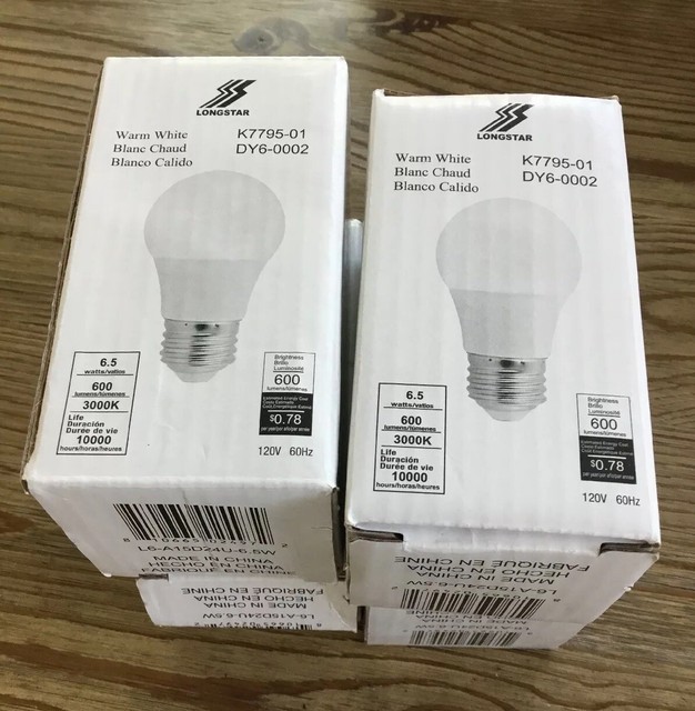 Hunter Ceiling Fan Replacement Light Bulbs Lot Of 4 Warm White