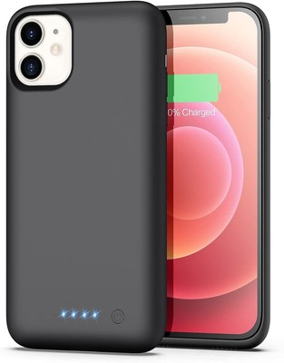 Battery Case for iPhone 12 12 Pro 6800mAh Protective Portable Charging Case