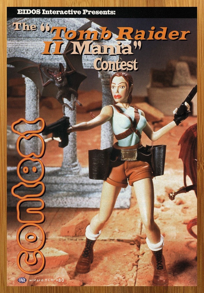TOMBRAIDERパンフレット 1997 Tomb Raider II 2 Lara Croft Figure Print Ad/Poster