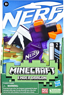 Nerf Minecraft Ender Dragon MicroShots Blaster Mini Nerf Gun F4423