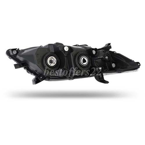 Headlights For 2010 2011 Toyota Camry Black LE SE XLE Headlamps Left+Right Pair - Picture 5 of 11