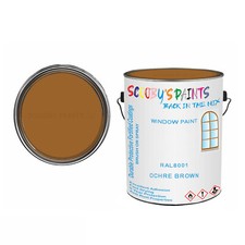 paint for plastic RAL8001 Ochre brown Window Door PVC UPVC Wood Satin Tin Spray