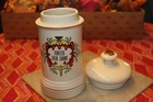 Vintage Ceramic Apothecary Jar Confectio Rosae Caninae — photo 2