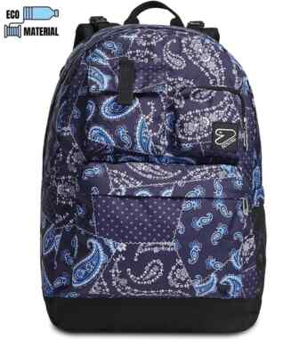 CUSTOMIZABLE SEVEN REVERSIBLE POCKETS THE DOUBLE BLUE CASHMERE BACKPACK