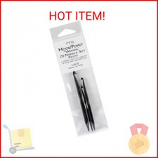 Lacis Double-Ended Ebony Crochet Hooks 3/Pkg, D4/3mm - 3", F6/4mm - 3.5", J10/6m