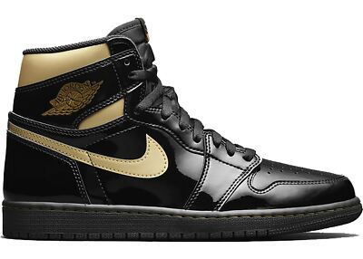 Nike Air Jordan 1 Retro High OG GS Shoes Metallic Gold 575441-032 sz 4Y