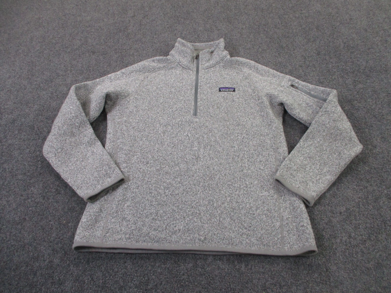 Patagonia Womens L Gray Better Sweater Fleece Jacket for Hiking Camping Outdoors