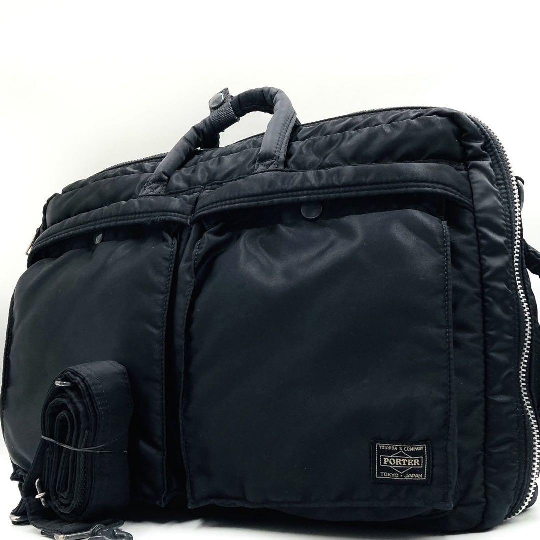 Porter Tanker 3-Way Business Bag Black Nylon 15